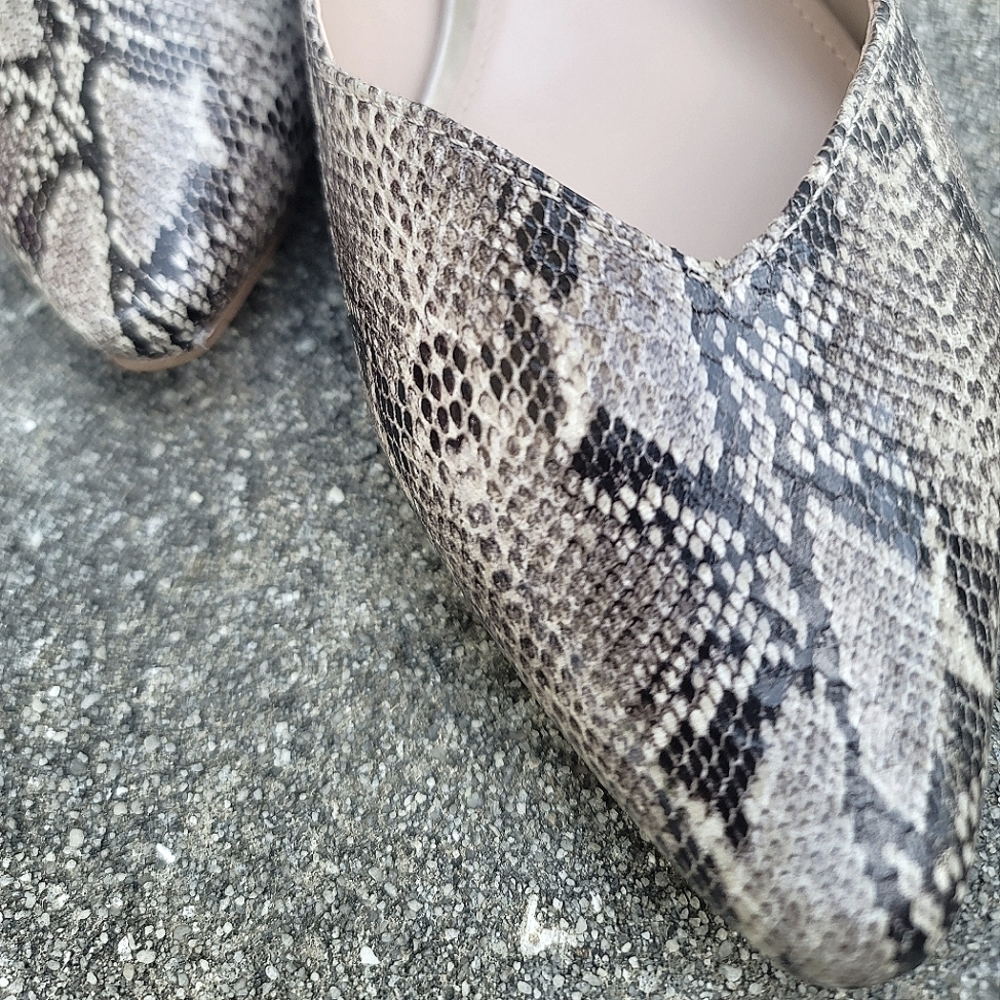 Amelia Grace Snakeskin Flats